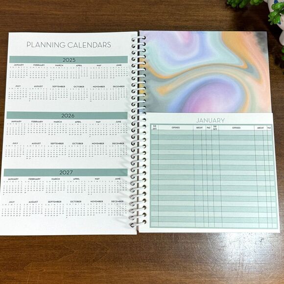 Home Finance and Bill Organizer with Pockets Monthly Budget Planner - Picture 2 of 5